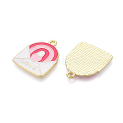 Valentine's Day Alloy Enamel Pendants&nbsp;ENAM-T023-15B