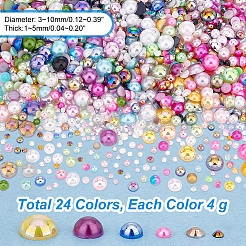 96G 24 Styles Resin Cabochons&nbsp;RESI-PH0001-96