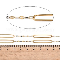 304 Stainless Steel Enamel Dapped Chain Oval Link Chains&nbsp;CHS-K021-15G-04
