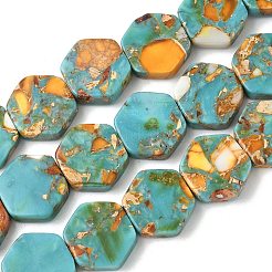 Dyed Synthetic Imperial Jasper Beads Strands&nbsp;G-D337-14mm-A02