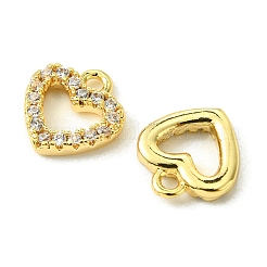 Valentine's Day Brass Micro Pave Cubic Zirconia Charms&nbsp;FIND-Z035-06G