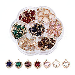 70Pcs 7 Colors K9 Glass Connector Charms&nbsp;GLAA-N038-18