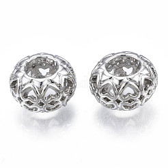 Rack Plating Alloy European Beads&nbsp;MPDL-N039-075