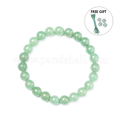 Natural Green Aventurine Round Beads Stretch Bracelets&nbsp;BJEW-PH0001-8mm-24