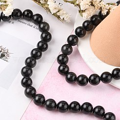 Natural Obsidian Beads Strands&nbsp;X-G-G099-14mm-24