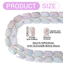 1Strand Anti-Tarnish Electroplate Glass Beads Strands&nbsp;GLAA-TA0003-99B