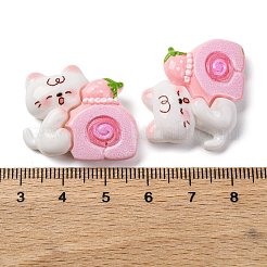 Cat Theme Opaque Resin Cabochons&nbsp;CRES-Z010-01E