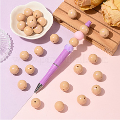 30Pcs Round Silicone Beads&nbsp;SIL-SZ0004-23I