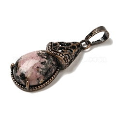 Natural Rhodonite Pendants&nbsp;G-H065-01R-21