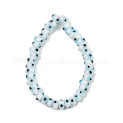 Handmade Evil Eye Lampwork Beads Strands&nbsp;LAMP-A007-02A-02