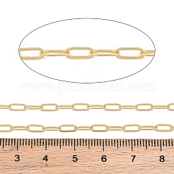 Brass Paperclip Chains&nbsp;KK-CBAC547-18G