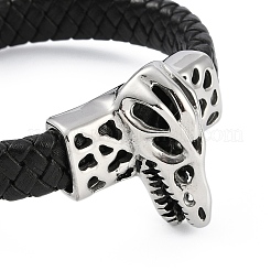 Braided Microfiber Leather Cord Bracelets&nbsp;BJEW-P328-16AS-01