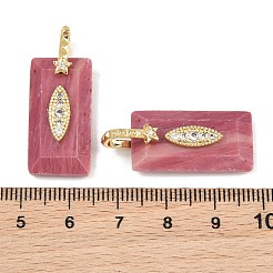 Natural Rhodonite Faceted Pendants&nbsp;GG-CBA4154-06G-06