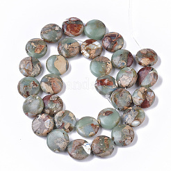 Synthetic Aqua Terra Jasper Beads Strands&nbsp;G-S366-014-01