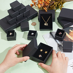 32Pcs 2 Style Kraft Cotton Filled Cardboard Paper Jewelry Set Boxes&nbsp;CBOX-NB0001-32