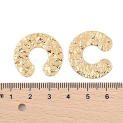 Brass Textured Horseshoe Chandelier Component Links&nbsp;KK-L223-013G