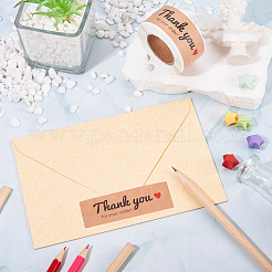2 Rolls Rectangle Thank You Theme Paper Stickers&nbsp;DIY-TA0013-47A
