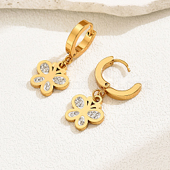Fashionable Classic Butterfly 201 Stainless Steel Hoop Earrings&nbsp;MR2941