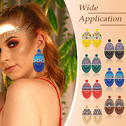 7 Pairs 7 Styles Wood Stud Earrings&nbsp;EJEW-TA0001-51