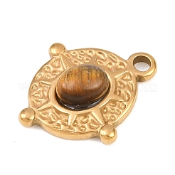 Natural Tiger Eye Pendants&nbsp;STAS-P434-03G