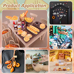 100Pcs 2 Styles Resin Miniatures Food&nbsp;AJEW-NB0008-55