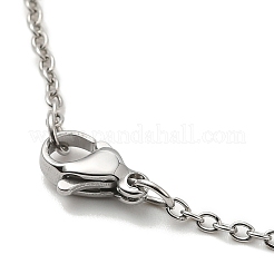 Non-Tarnish 201 Stainless Steel Pendant Necklaces&nbsp;NJEW-G123-03P