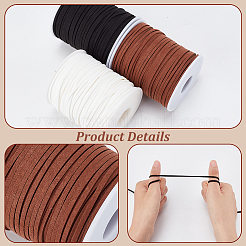 3 Rolls 3 Colors Faux Suede Cord&nbsp;LW-PH0002-23