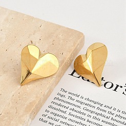 304 Stainless Steel Stud Earrings For Women&nbsp;EJEW-B113-01G-03