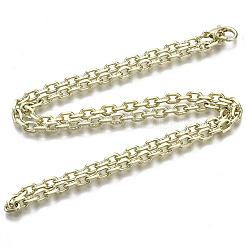 Brass Cable Chains Necklace Making&nbsp;MAK-N034-004B-14KC