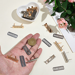 12 Bags 2 Colors Zinc Alloy Bag Lock Catch Clasps&nbsp;DIY-CL0002-39