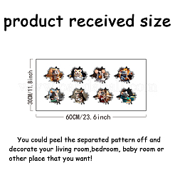 Translucent PVC Self Adhesive Wall Stickers&nbsp;STIC-WH0015-056