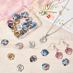 28Pcs 7 Colors Alloy Pendants&nbsp;FIND-SC0015-16