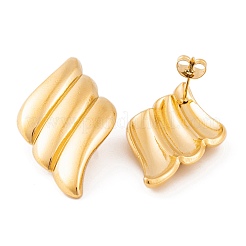 Ion Plating(IP) 304 Stainless Steel Stud Earrings for Women&nbsp;EJEW-L272-012G