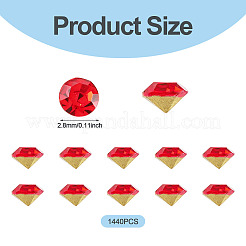 1 Bag Pointed Back Glass Rhinestone Cabochons&nbsp;RGLA-TADJ0001-01A-06