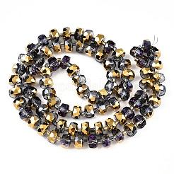 Electroplat Glass Beads Strands&nbsp;X-EGLA-Q092-8mm-D03