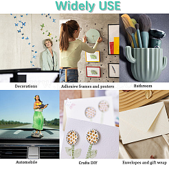 8 Sheets 2 Styles Double-Sided Adhesive Acrylic Sticker&nbsp;AJEW-CP0003-79