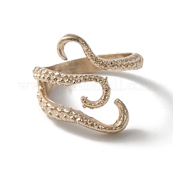 Alloy Octopus Tentacle Cuff Ring for Women Men&nbsp;RJEW-WH0003-10RG
