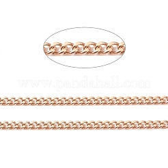 Ion Plating(IP) 304 Stainless Steel Curb Chains&nbsp;CHS-E005-02RG