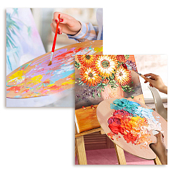 Wooden Painting Palette&nbsp;DIY-PH0026-80