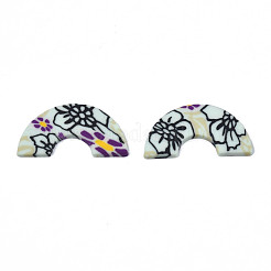 Handmade Polymer Clay Cabochons&nbsp;CLAY-N010-044