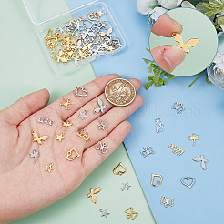 2 Colors 304 Stainless Steel Charms&nbsp;STAS-UN0019-25