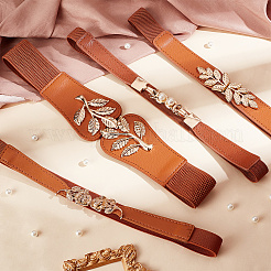4Pcs 4 Style Imitation Leather Elastic Chain Belt&nbsp;AJEW-GA0006-22A