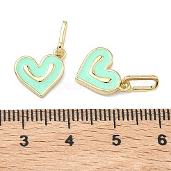 Brass Enamel Pendant Decorations&nbsp;KK-F933-05B-G