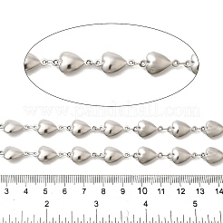 304 Stainless Steel Heart Link Chains&nbsp;CHS-C016-20P
