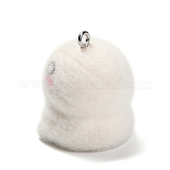 Halloween Flocky Opaque Resin Pendants&nbsp;LS-RESI-G112-01A