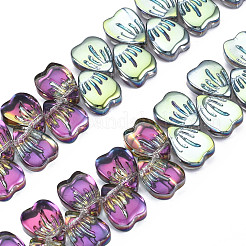 Electroplate Glass Beads Strands&nbsp;EGLA-N008-011