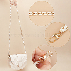 PU Leather & Alloy Bag Chain&nbsp;FIND-WH0040-16B