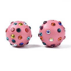 Polymer Clay Rhinestone Beads&nbsp;RB-T017-31B