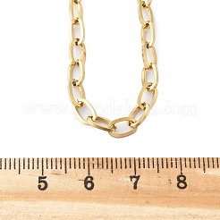 Ion Plating(IP) 304 Stainless Steel Cable Chain Necklace Making&nbsp;STAS-A028-N091G