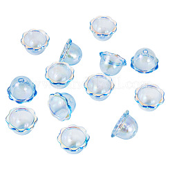 30Pcs UV Plating Acrylic Bead Caps&nbsp;PACR-TA0001-20B
